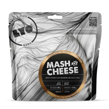 Puré de patatas con quesos y champiñones