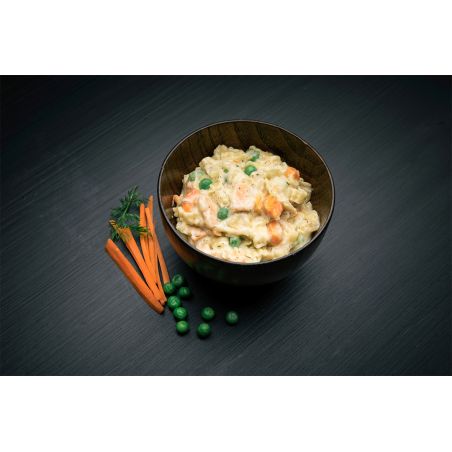 Pasta con salsa de crema de salmón