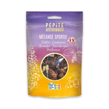 Mezcla Deportiva - Frutos secos ecológicos - 220 g