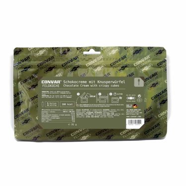 CONVAR™ Feldküche Crema de chocolate con cubos crujientes (95g)