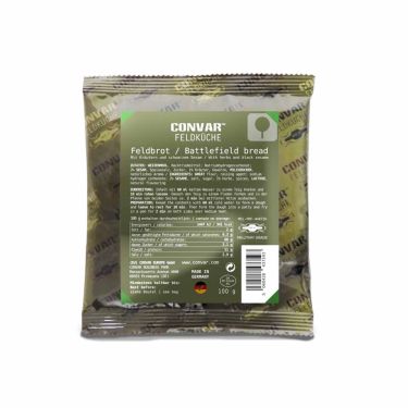 CONVAR™ Feldküche Battlefield Bread con hierbas y semillas de sésamo negro (100g)