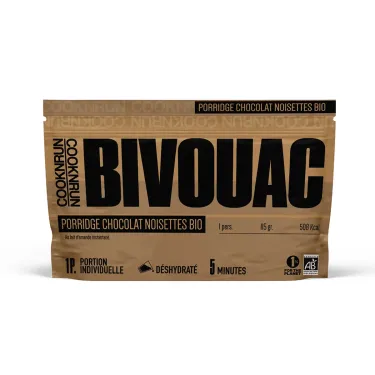 Porridge ecológico de chocolate y avellana