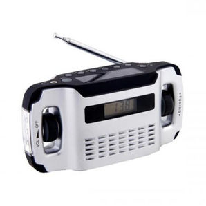 Radio despertador Powerplus Lynx - USB/Solar/Dinamo