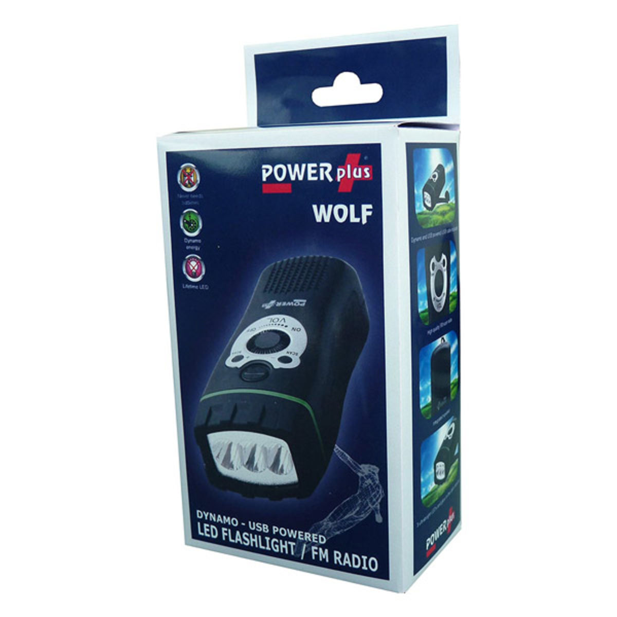Linterna radio Powerplus Wolf - USB/Dynamo