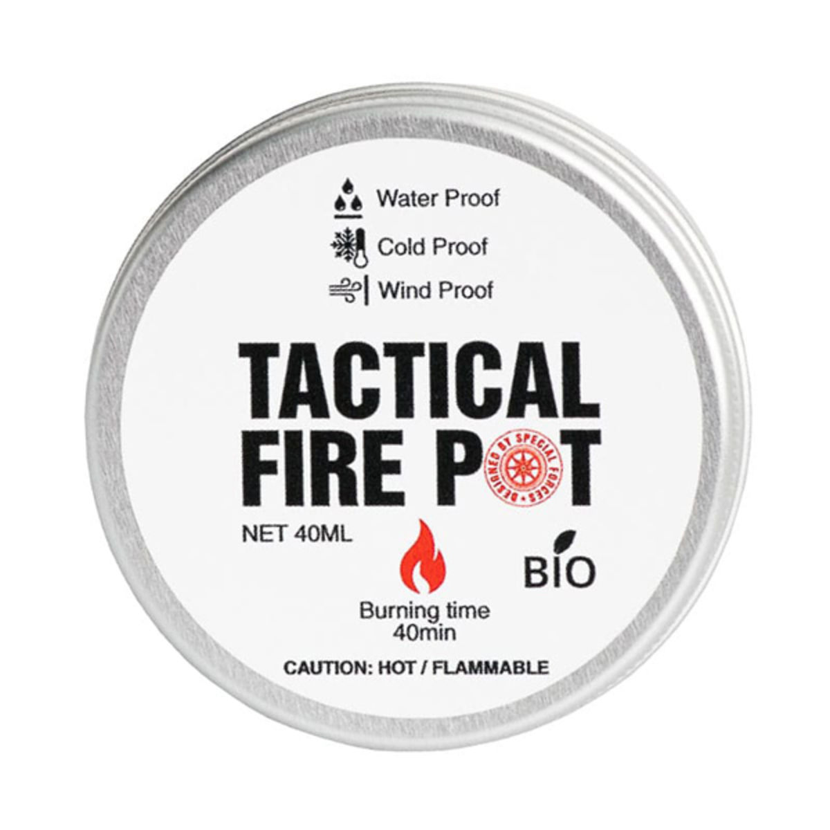 Hornillo y gel Tactical Fire Pot - 40 ml