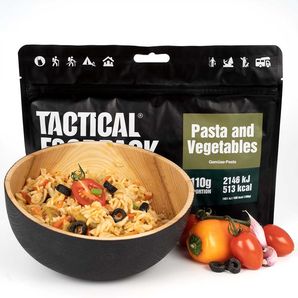 Pates et légumes de tactical foodpack