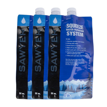 Bolsa de hidratación flexible Sawyer 1 L x 3