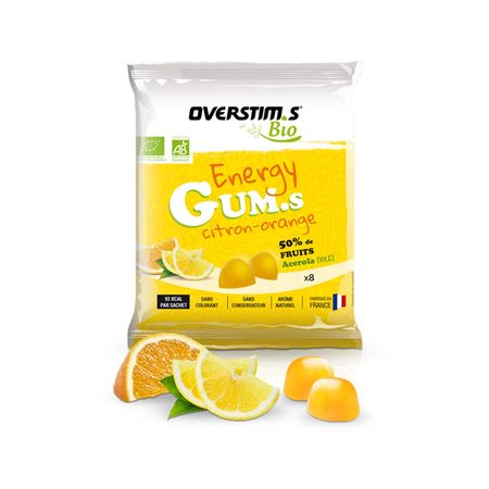 Energy gums ecológicas Overstim.s - Limón, naranja