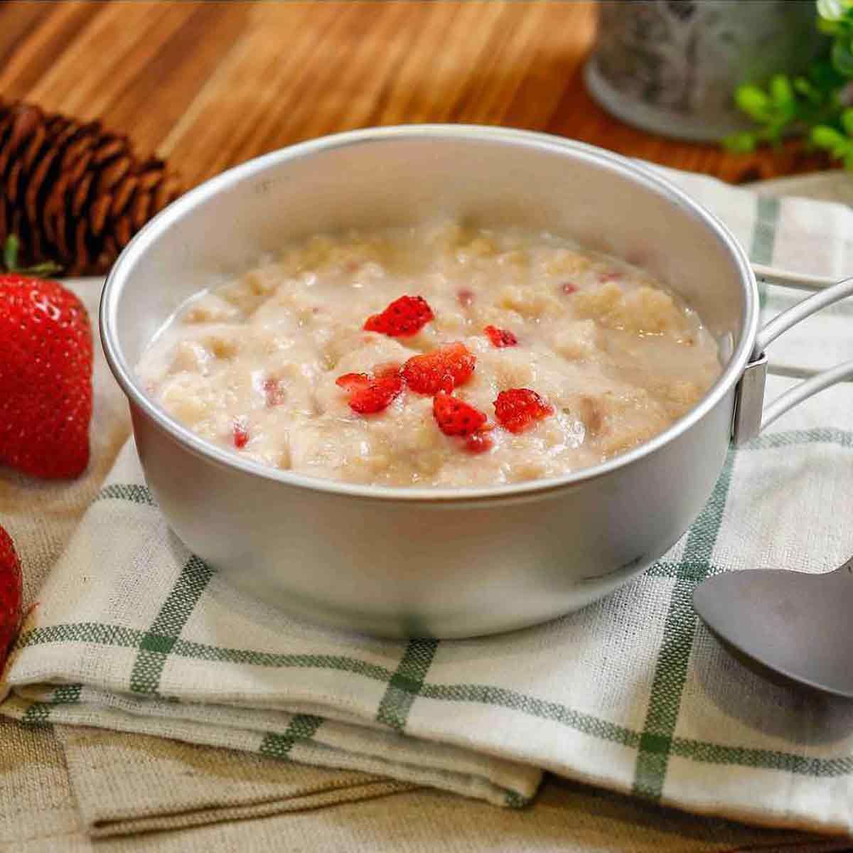 Porridge lyophilisé fraises