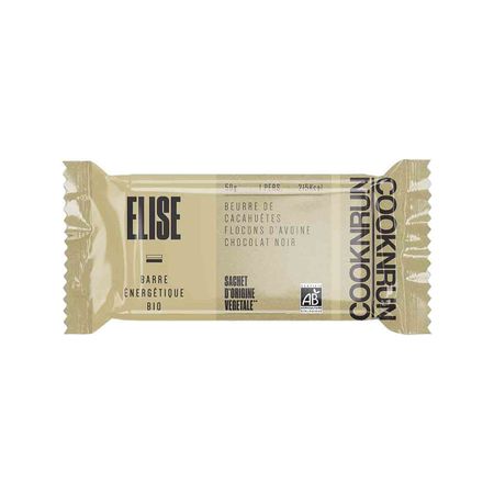 Barrita energética ecológica Elise - Mantequilla de cacahuete, avena, chocolate