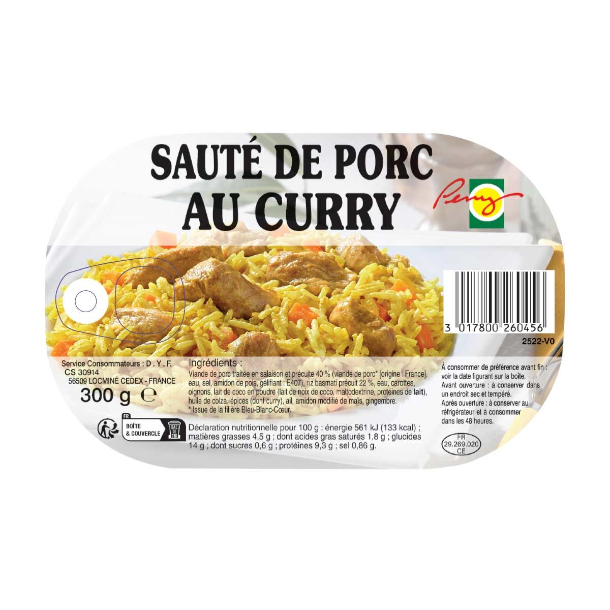Salteado de cerdo al curry