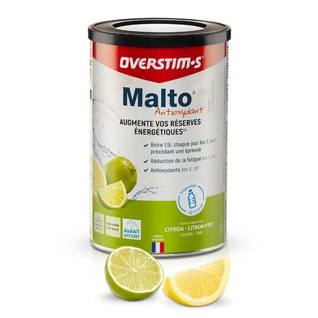 Malto antioxidante Overstim.s - 450 g - Límon, lima