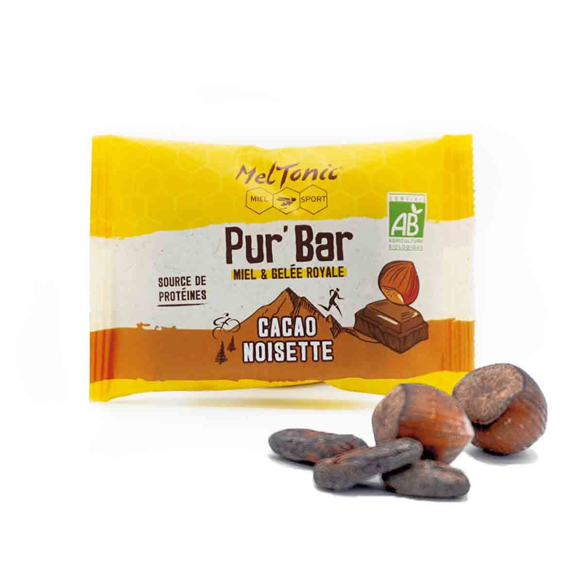 Pur'Bar ecológico Meltonic - Cacao avellana, miel y jalea real