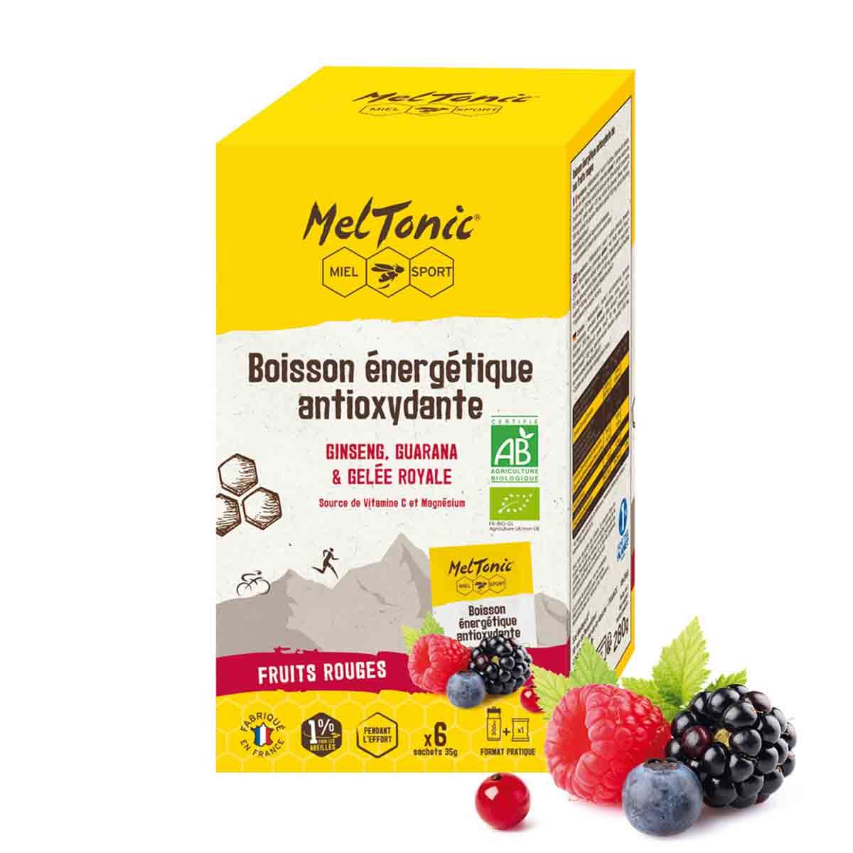 Bebida energética antioxidante ecológica Meltonic x 6 sticks - Frutos rojos