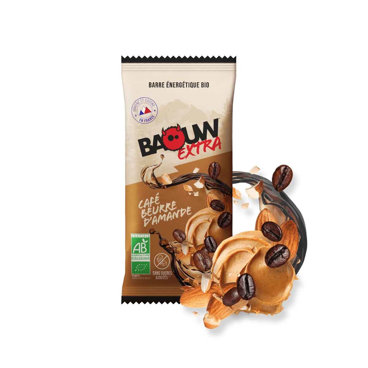 Barra energética Baouw Extra - Café, mantequilla de almendra