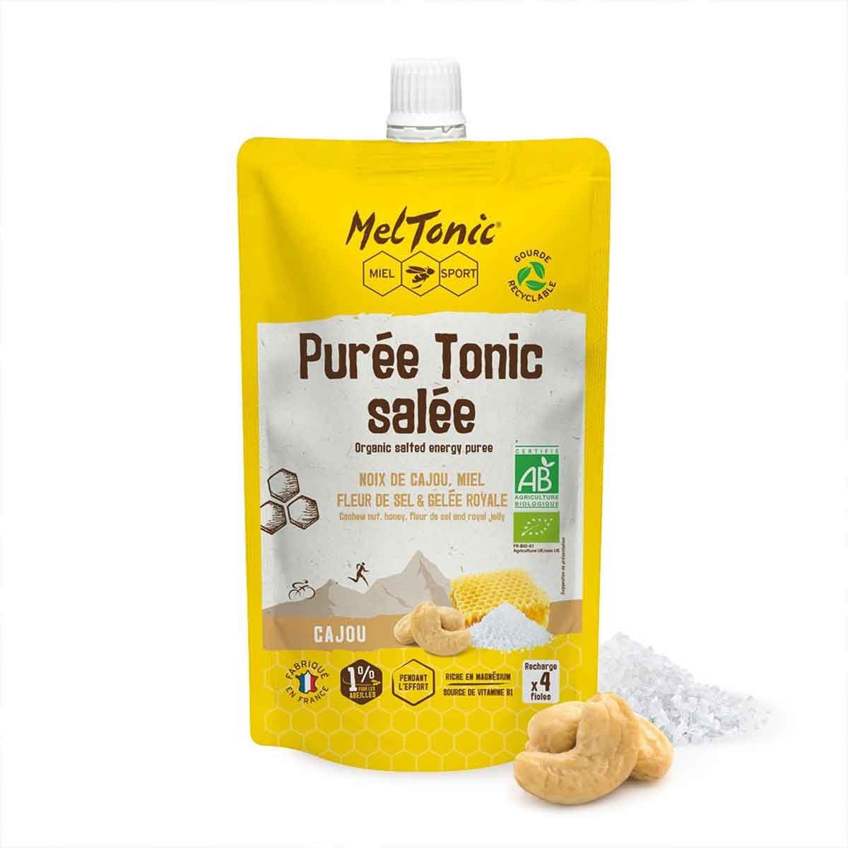 Puré energético salado orgánico recargable Meltonic - Anacardo, miel, jalea real