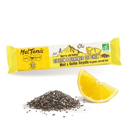 Barrita de cereales ecológica Meltonic - Miel y jalea real, limon