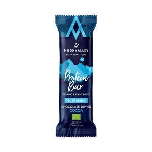 Barra de proteína orgánica Moonvalley - Cacao cubierto de chocolate
