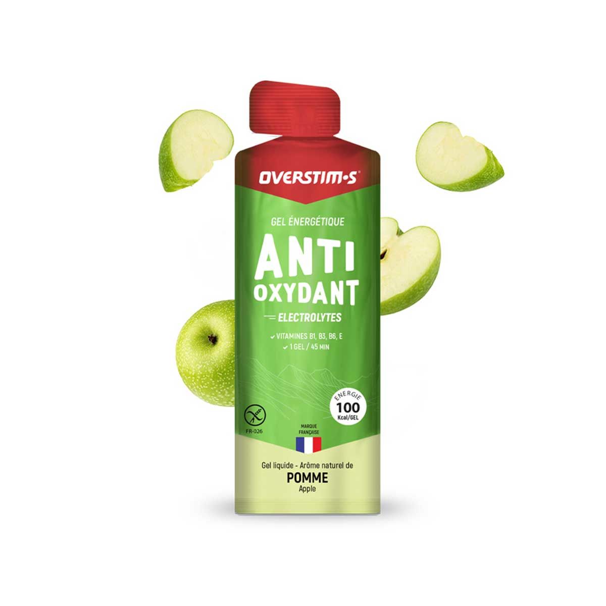Gel Antioxidante Overstim.s - Magnesio - Manzana verde