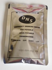 Agua potable en bolsa - 5 años - 125 ml